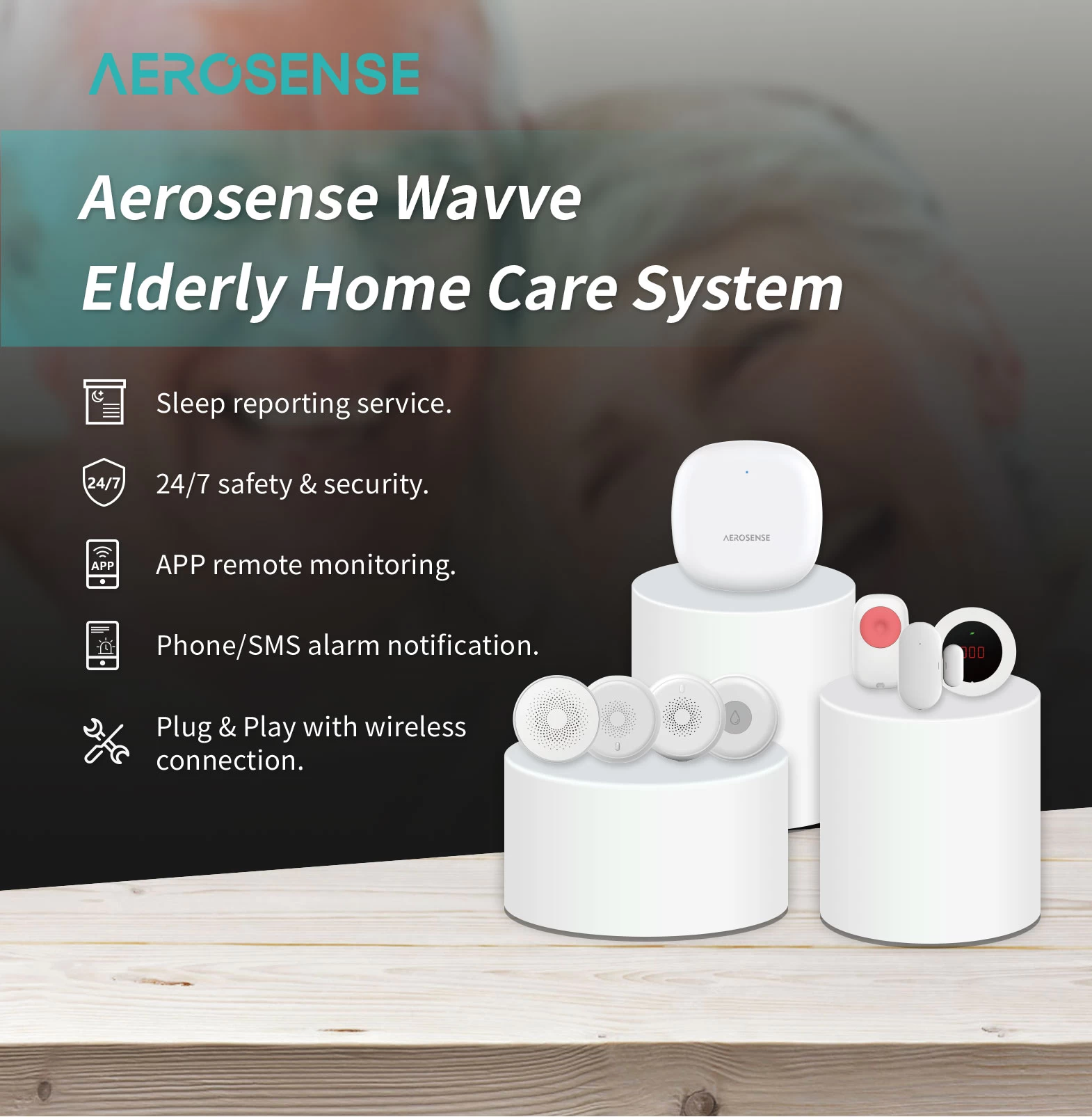 Aerosense Wavve Elderly Home Care System - Elderly Care - 1