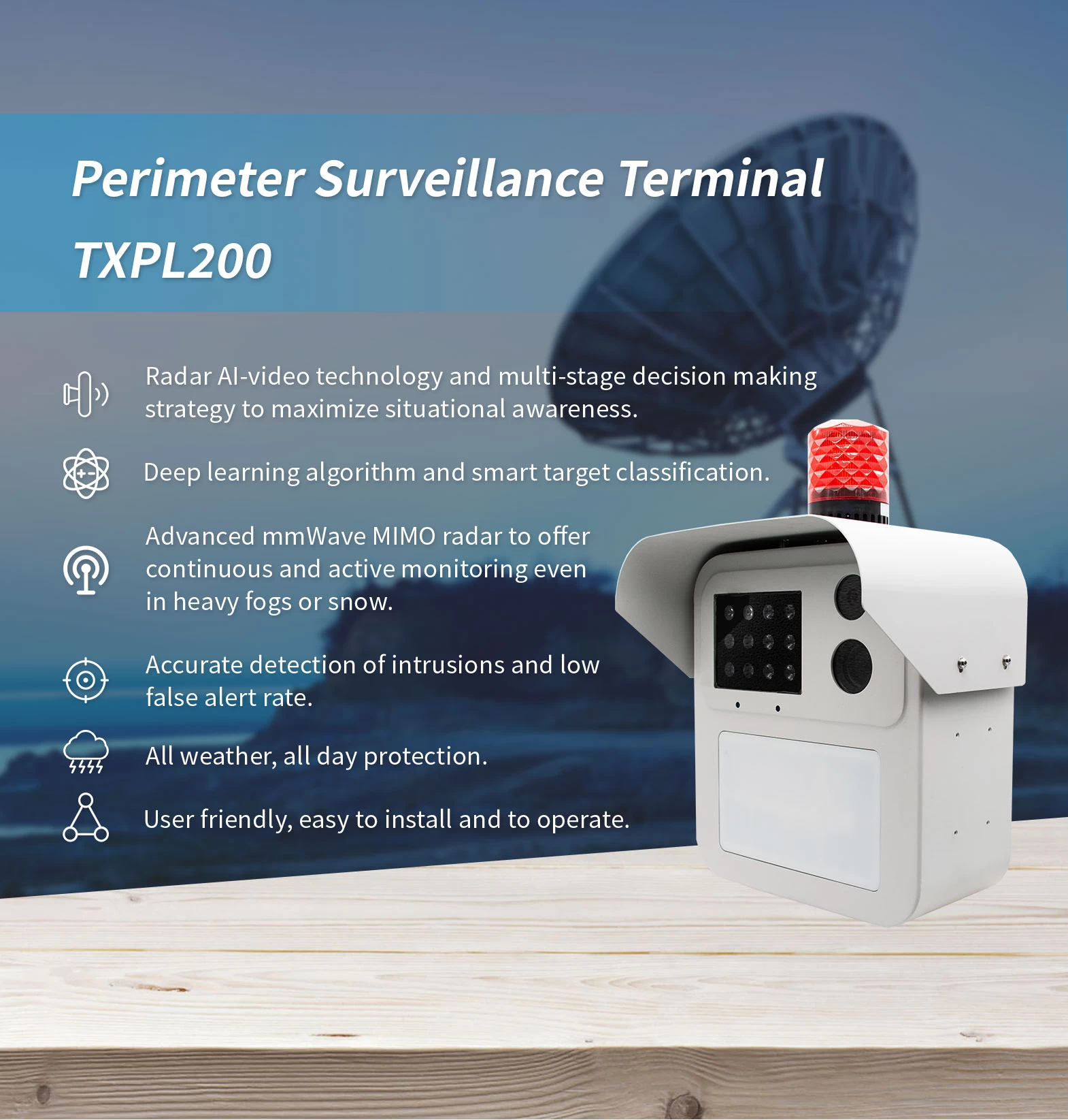 Perimeter Surveillance Terminal TXPL200 - Perimeter Security - 1