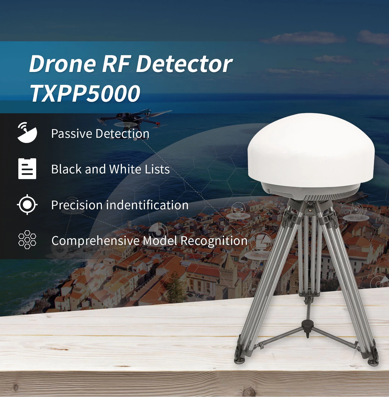 Drone RF Detector TXPP5000 - Drone Defense - 1
